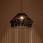 GLOBOSTAR® NUI 205-0062 Boho Κρεμαστό Φωτιστικό Οροφής με Ντουί 1 x E27 AC 220-240V IP20 - Μαύρο - M60 x Π60 x Υ41cm - Image 3