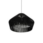 GLOBOSTAR® NUI 205-0062 Boho Κρεμαστό Φωτιστικό Οροφής με Ντουί 1 x E27 AC 220-240V IP20 - Μαύρο - M60 x Π60 x Υ41cm - Image 6