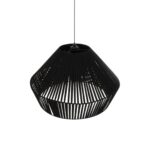 GLOBOSTAR® NUI 205-0062 Boho Κρεμαστό Φωτιστικό Οροφής με Ντουί 1 x E27 AC 220-240V IP20 - Μαύρο - M60 x Π60 x Υ41cm - Image 7