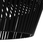 GLOBOSTAR® NUI 205-0062 Boho Κρεμαστό Φωτιστικό Οροφής με Ντουί 1 x E27 AC 220-240V IP20 - Μαύρο - M60 x Π60 x Υ41cm - Image 8