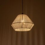 GLOBOSTAR® NUI 205-0063 Boho Κρεμαστό Φωτιστικό Οροφής με Ντουί 1 x E27 AC 220-240V IP20 - Λευκό - M36 x Π36 x Υ27cm - Image 3