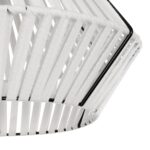 GLOBOSTAR® NUI 205-0063 Boho Κρεμαστό Φωτιστικό Οροφής με Ντουί 1 x E27 AC 220-240V IP20 - Λευκό - M36 x Π36 x Υ27cm - Image 8