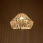 GLOBOSTAR® NUI 205-0064 Boho Κρεμαστό Φωτιστικό Οροφής με Ντουί 1 x E27 AC 220-240V IP20 - Λευκό - M60 x Π60 x Υ41cm - Image 3