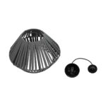 GLOBOSTAR® NUI 205-0065 Boho Κρεμαστό Φωτιστικό Οροφής με Ντουί 1 x E27 AC 220-240V IP20 - Γκρι - M36 x Π36 x Υ27cm - Image 12