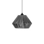 GLOBOSTAR® NUI 205-0065 Boho Κρεμαστό Φωτιστικό Οροφής με Ντουί 1 x E27 AC 220-240V IP20 - Γκρι - M36 x Π36 x Υ27cm - Image 5