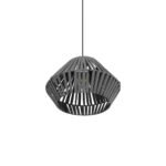 GLOBOSTAR® NUI 205-0065 Boho Κρεμαστό Φωτιστικό Οροφής με Ντουί 1 x E27 AC 220-240V IP20 - Γκρι - M36 x Π36 x Υ27cm - Image 6