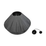 GLOBOSTAR® NUI 205-0066 Boho Κρεμαστό Φωτιστικό Οροφής με Ντουί 1 x E27 AC 220-240V IP20 - Γκρι - M60 x Π60 x Υ41cm - Image 12