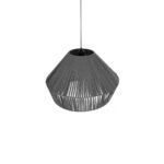 GLOBOSTAR® NUI 205-0066 Boho Κρεμαστό Φωτιστικό Οροφής με Ντουί 1 x E27 AC 220-240V IP20 - Γκρι - M60 x Π60 x Υ41cm - Image 7