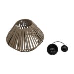 GLOBOSTAR® NUI 205-0067 Boho Κρεμαστό Φωτιστικό Οροφής με Ντουί 1 x E27 AC 220-240V IP20 - Μπεζ - M36 x Π36 x Υ27cm - Image 12