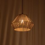 GLOBOSTAR® NUI 205-0067 Boho Κρεμαστό Φωτιστικό Οροφής με Ντουί 1 x E27 AC 220-240V IP20 - Μπεζ - M36 x Π36 x Υ27cm - Image 3