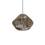 GLOBOSTAR® NUI 205-0067 Boho Κρεμαστό Φωτιστικό Οροφής με Ντουί 1 x E27 AC 220-240V IP20 - Μπεζ - M36 x Π36 x Υ27cm - Image 6