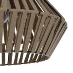 GLOBOSTAR® NUI 205-0067 Boho Κρεμαστό Φωτιστικό Οροφής με Ντουί 1 x E27 AC 220-240V IP20 - Μπεζ - M36 x Π36 x Υ27cm - Image 8