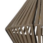 GLOBOSTAR® NUI 205-0067 Boho Κρεμαστό Φωτιστικό Οροφής με Ντουί 1 x E27 AC 220-240V IP20 - Μπεζ - M36 x Π36 x Υ27cm - Image 9