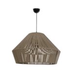 GLOBOSTAR® NUI 205-0068 Boho Κρεμαστό Φωτιστικό Οροφής με Ντουί 1 x E27 AC 220-240V IP20 - Μπεζ - M60 x Π60 x Υ41cm - Image 4