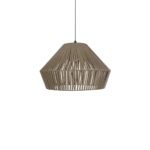 GLOBOSTAR® NUI 205-0068 Boho Κρεμαστό Φωτιστικό Οροφής με Ντουί 1 x E27 AC 220-240V IP20 - Μπεζ - M60 x Π60 x Υ41cm - Image 5