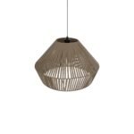 GLOBOSTAR® NUI 205-0068 Boho Κρεμαστό Φωτιστικό Οροφής με Ντουί 1 x E27 AC 220-240V IP20 - Μπεζ - M60 x Π60 x Υ41cm - Image 7