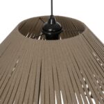 GLOBOSTAR® NUI 205-0068 Boho Κρεμαστό Φωτιστικό Οροφής με Ντουί 1 x E27 AC 220-240V IP20 - Μπεζ - M60 x Π60 x Υ41cm - Image 10