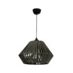 GLOBOSTAR® NUI 205-0069 Boho Κρεμαστό Φωτιστικό Οροφής με Ντουί 1 x E27 AC 220-240V IP20 - Πρασίνο - M36 x Π36 x Υ27cm - Image 4