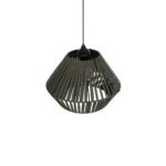 GLOBOSTAR® NUI 205-0069 Boho Κρεμαστό Φωτιστικό Οροφής με Ντουί 1 x E27 AC 220-240V IP20 - Πρασίνο - M36 x Π36 x Υ27cm - Image 7