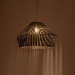 GLOBOSTAR® NUI 205-0070 Boho Κρεμαστό Φωτιστικό Οροφής με Ντουί 1 x E27 AC 220-240V IP20 - Πρασίνο - M60 x Π60 x Υ41cm - Image 3