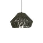 GLOBOSTAR® NUI 205-0070 Boho Κρεμαστό Φωτιστικό Οροφής με Ντουί 1 x E27 AC 220-240V IP20 - Πρασίνο - M60 x Π60 x Υ41cm - Image 5