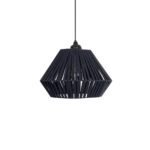 GLOBOSTAR® NUI 205-0071 Boho Κρεμαστό Φωτιστικό Οροφής με Ντουί 1 x E27 AC 220-240V IP20 - Μπλε - M36 x Π36 x Υ27cm - Image 5