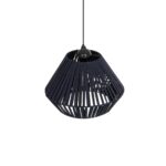 GLOBOSTAR® NUI 205-0071 Boho Κρεμαστό Φωτιστικό Οροφής με Ντουί 1 x E27 AC 220-240V IP20 - Μπλε - M36 x Π36 x Υ27cm - Image 6