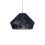 GLOBOSTAR® NUI 205-0072 Boho Κρεμαστό Φωτιστικό Οροφής με Ντουί 1 x E27 AC 220-240V IP20 - Μπλε - M60 x Π60 x Υ41cm