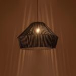 GLOBOSTAR® NUI 205-0072 Boho Κρεμαστό Φωτιστικό Οροφής με Ντουί 1 x E27 AC 220-240V IP20 - Μπλε - M60 x Π60 x Υ41cm - Image 3