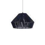 GLOBOSTAR® NUI 205-0072 Boho Κρεμαστό Φωτιστικό Οροφής με Ντουί 1 x E27 AC 220-240V IP20 - Μπλε - M60 x Π60 x Υ41cm - Image 5