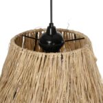 GLOBOSTAR® HERBE 205-0073 Boho Κρεμαστό Φωτιστικό Οροφής με Ντουί 1 x E27 AC 220-240V IP20 - Μπεζ - M30 x Π30 x Υ40cm - Image 11