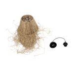 GLOBOSTAR® HERBE 205-0073 Boho Κρεμαστό Φωτιστικό Οροφής με Ντουί 1 x E27 AC 220-240V IP20 - Μπεζ - M30 x Π30 x Υ40cm - Image 13