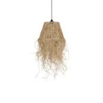 GLOBOSTAR® HERBE 205-0073 Boho Κρεμαστό Φωτιστικό Οροφής με Ντουί 1 x E27 AC 220-240V IP20 - Μπεζ - M30 x Π30 x Υ40cm - Image 5