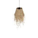 GLOBOSTAR® HERBE 205-0073 Boho Κρεμαστό Φωτιστικό Οροφής με Ντουί 1 x E27 AC 220-240V IP20 - Μπεζ - M30 x Π30 x Υ40cm - Image 7