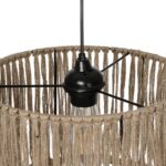 GLOBOSTAR® REGEN 205-0074 Boho Κρεμαστό Φωτιστικό Οροφής με Ντουί 1 x E27 AC 220-240V IP20 - Μπεζ - M30 x Π30 x Υ40cm - Image 11