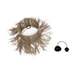 GLOBOSTAR® REGEN 205-0074 Boho Κρεμαστό Φωτιστικό Οροφής με Ντουί 1 x E27 AC 220-240V IP20 - Μπεζ - M30 x Π30 x Υ40cm - Image 13