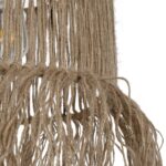 GLOBOSTAR® REGEN 205-0074 Boho Κρεμαστό Φωτιστικό Οροφής με Ντουί 1 x E27 AC 220-240V IP20 - Μπεζ - M30 x Π30 x Υ40cm - Image 9