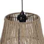 GLOBOSTAR® ROKA 205-0075 Boho Κρεμαστό Φωτιστικό Οροφής με Ντουί 1 x E27 AC 220-240V IP20 - Μπεζ - M30 x Π30 x Υ45cm - Image 11