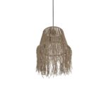 GLOBOSTAR® ROKA 205-0075 Boho Κρεμαστό Φωτιστικό Οροφής με Ντουί 1 x E27 AC 220-240V IP20 - Μπεζ - M30 x Π30 x Υ45cm - Image 6