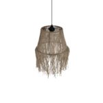 GLOBOSTAR® ROKA 205-0075 Boho Κρεμαστό Φωτιστικό Οροφής με Ντουί 1 x E27 AC 220-240V IP20 - Μπεζ - M30 x Π30 x Υ45cm - Image 7
