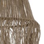 GLOBOSTAR® ROKA 205-0075 Boho Κρεμαστό Φωτιστικό Οροφής με Ντουί 1 x E27 AC 220-240V IP20 - Μπεζ - M30 x Π30 x Υ45cm - Image 9