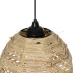 GLOBOSTAR® ROKA 205-0076 Boho Κρεμαστό Φωτιστικό Οροφής με Ντουί 1 x E27 AC 220-240V IP20 - Μπεζ - M25 x Π25 x Υ45cm - Image 11