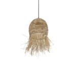 GLOBOSTAR® ROKA 205-0076 Boho Κρεμαστό Φωτιστικό Οροφής με Ντουί 1 x E27 AC 220-240V IP20 - Μπεζ - M25 x Π25 x Υ45cm - Image 6