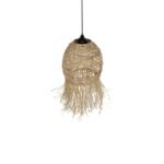 GLOBOSTAR® ROKA 205-0076 Boho Κρεμαστό Φωτιστικό Οροφής με Ντουί 1 x E27 AC 220-240V IP20 - Μπεζ - M25 x Π25 x Υ45cm - Image 7