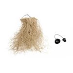 GLOBOSTAR® PIOVERE 205-0078 Boho Κρεμαστό Φωτιστικό Οροφής με Ντουί 1 x E27 AC 220-240V IP20 - Μπεζ - M35 x Π35 x Υ70cm - Image 12