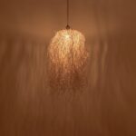 GLOBOSTAR® PIOVERE 205-0078 Boho Κρεμαστό Φωτιστικό Οροφής με Ντουί 1 x E27 AC 220-240V IP20 - Μπεζ - M35 x Π35 x Υ70cm - Image 3