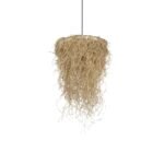 GLOBOSTAR® LIETUS 205-0079 Boho Κρεμαστό Φωτιστικό Οροφής με Ντουί 1 x E27 AC 220-240V IP20 - Μπεζ - M45 x Π45 x Υ50cm