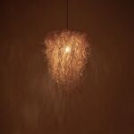 GLOBOSTAR® LIETUS 205-0079 Boho Κρεμαστό Φωτιστικό Οροφής με Ντουί 1 x E27 AC 220-240V IP20 - Μπεζ - M45 x Π45 x Υ50cm - Image 3