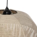 GLOBOSTAR® PLUVIA 205-0080 Boho Κρεμαστό Φωτιστικό Οροφής με Ντουί 1 x E27 AC 220-240V IP20 - Μπεζ - M50 x Π50 x Υ80cm - Image 11