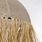 GLOBOSTAR® PLUVIA 205-0080 Boho Κρεμαστό Φωτιστικό Οροφής με Ντουί 1 x E27 AC 220-240V IP20 - Μπεζ - M50 x Π50 x Υ80cm - Image 9